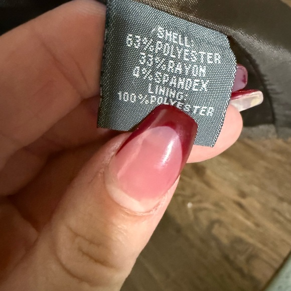 Kenneth Cole Reaction Taupe Blazer Women’s Size‎ 12 One-Button Workwear Jacket - Picture 5 of 5